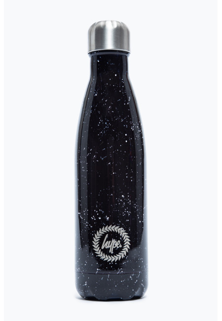 Hype Crest Water Bottle - Black Splat