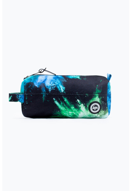 Hype Pencil Case Blue And Green Chalk Dust