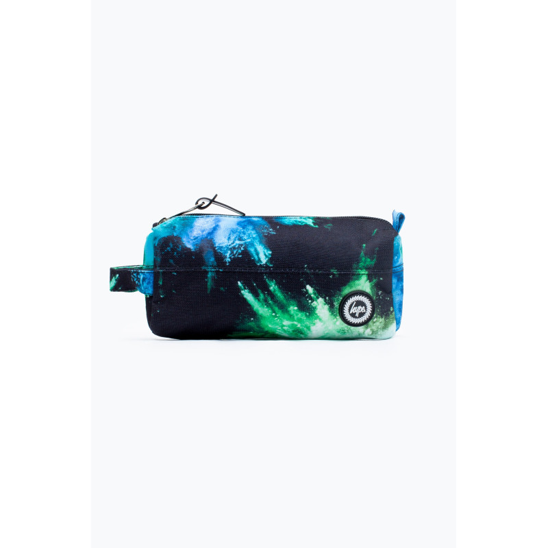 Hype Pencil Case Blue And Green Chalk Dust