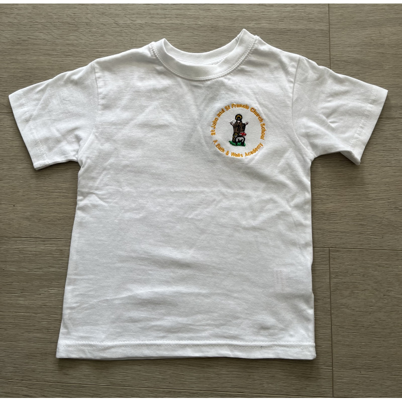 St John and St Francis Embroidered P.E T-shirt