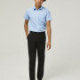 Boys Fitted Short sleeve shirts in Blue  (12.5"-14")  Best Seller