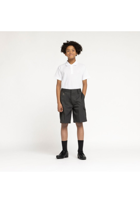 Boys Grey Cargo Shorts