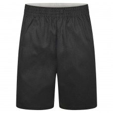 Black Polycotton PE Shorts