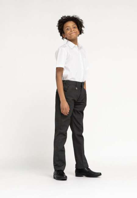 Boys Black Adjustable Waist Trousers  from £13.50