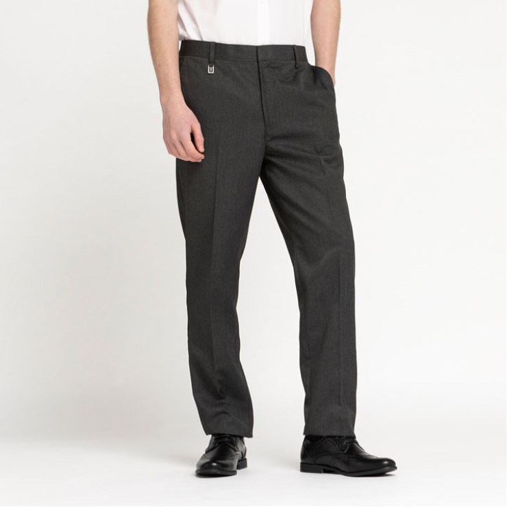 Zeco  Black Sturdy Fit Trousers (6/7 - 13 years)