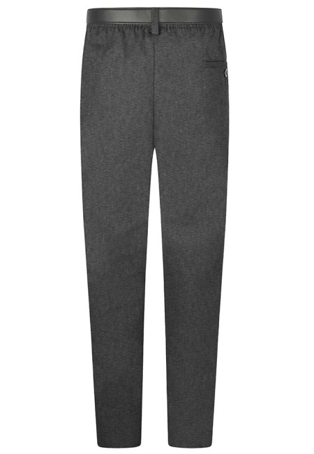 Mens Zeco Plus Size Short Leg Grey Trousers   (XL - 8XL)