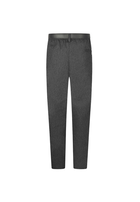 Mens Zeco Plus Size Short Leg Grey Trousers With Belt   (S - L) Best Seller