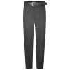 Mens Zeco Plus Size Short Leg Grey Trousers With Belt   (S - L) Best Seller