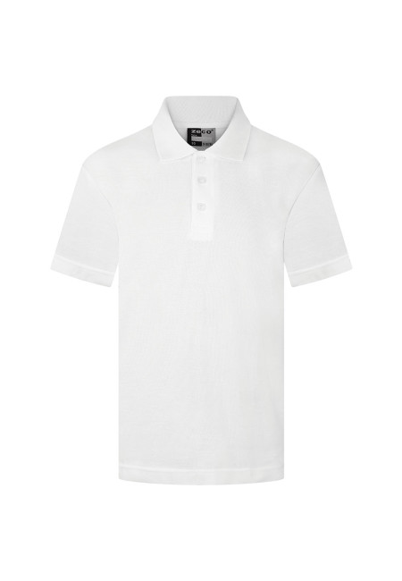 St John and St Francis Embroidered White Polo Shirt 