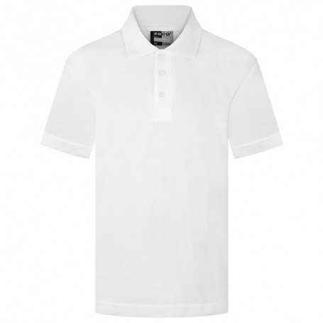St John and St Francis Embroidered White Polo Shirt 