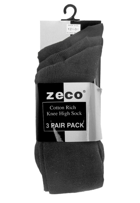 Knee High Socks - Grey (12.5/3.5 - 4/6)