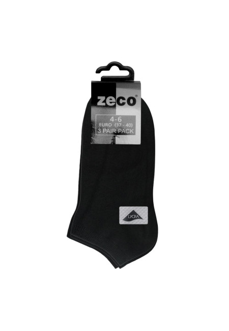 Black Trainer socks 3pk   7-11