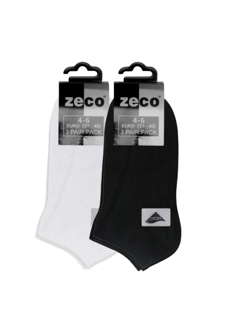 White Trainer socks 3pk  4-6
