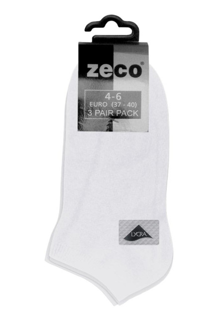 White Trainer socks 3pk  4-6