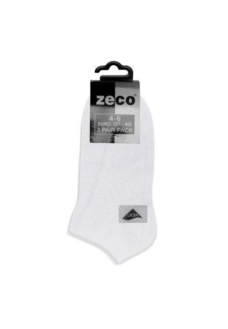 White Trainer socks 3pk  4-6
