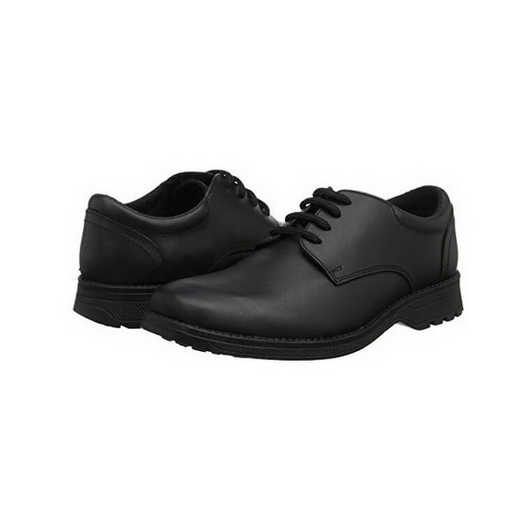 Tyson Clerk Lace Up School Shoe - Black