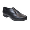 Bella Lace Up Brogue School Shoe - Black