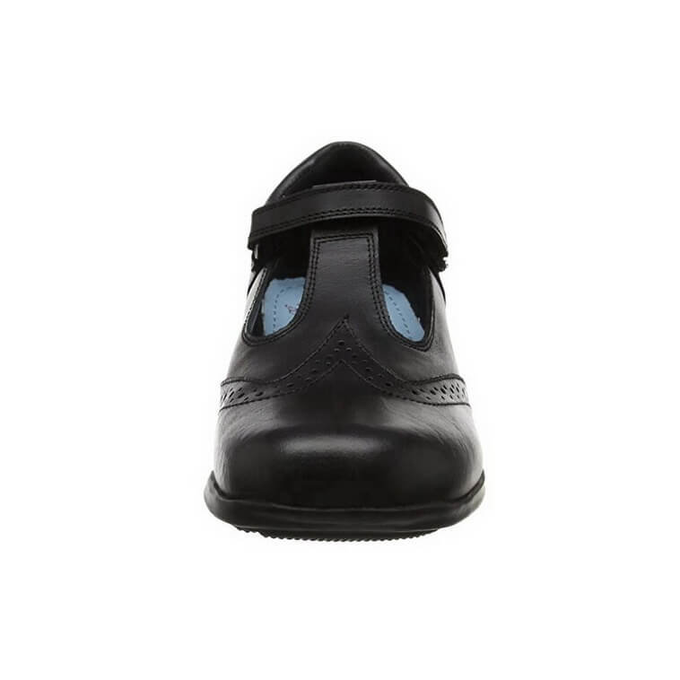 Janine T Bar School Shoe - Black