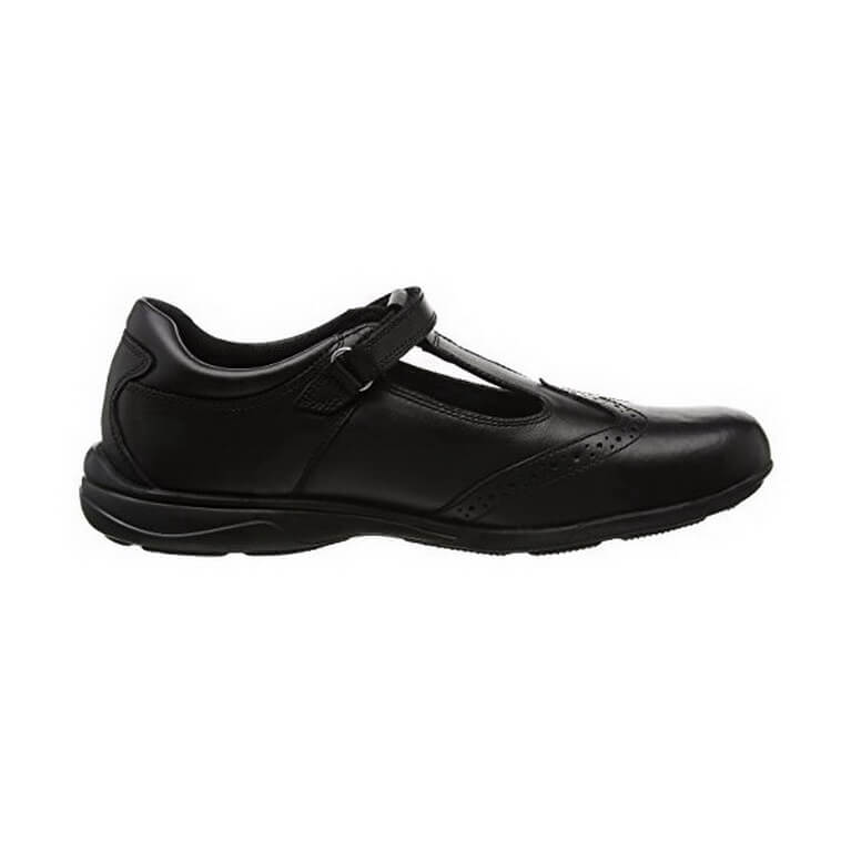 Janine T Bar School Shoe - Black