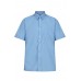Boys Fitted Short sleeve shirts in Blue  (14.5"- 17")