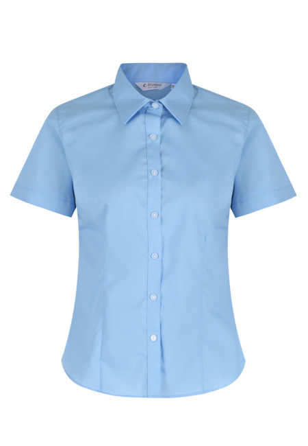 Blue Short Sleeve Fitted blouses 2Pk  (28"-34") Non Vat