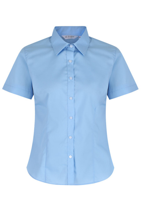 Blue Short Sleeve Fitted blouses 2Pk  (36"-44")  Vat 