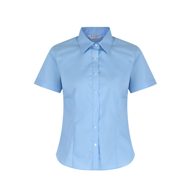 Blue Short Sleeve Fitted blouses 2Pk