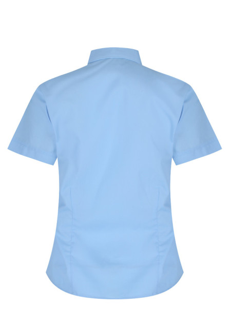 Blue Short Sleeve Fitted blouses 2Pk  (28"-34") Non Vat