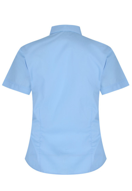 Blue Short Sleeve Fitted blouses 2Pk  (36"-44")  Vat 