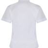 Plain White Fitted Short Sleeve Easy care Blouse 2pk