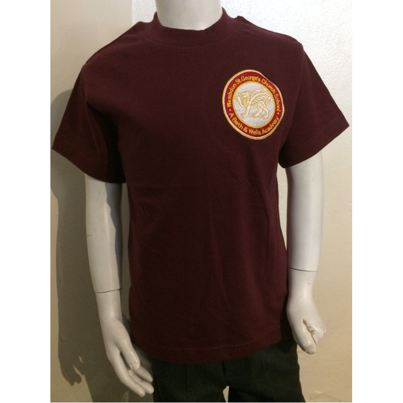 Wembdon St George's PE T-shirt With School Logo