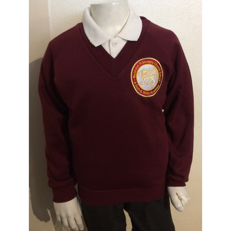Wembdon St George's V-Neck Sweatshirt 