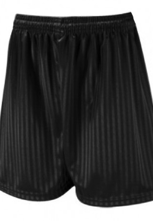 Unisex Black Football Shorts