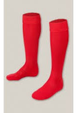 Plain Red Sports Socks (Small)