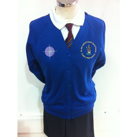 St John and St Francis Royal Cardigan (with school logos)