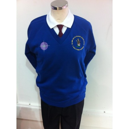 St John and St Francis Royal Sweatshirt (with school logos)