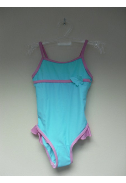 Girls Aqua / pink swimming costume