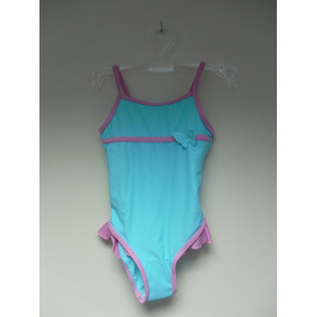 Girls Aqua / pink swimming costume