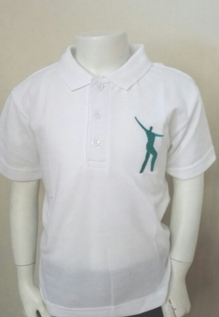 Willowdown White/Jade Embroidered Polo