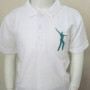 Willowdown White/Jade Embroidered Polo
