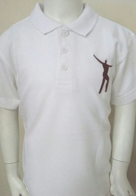 Willowdown White/Claret Embroidered Polo