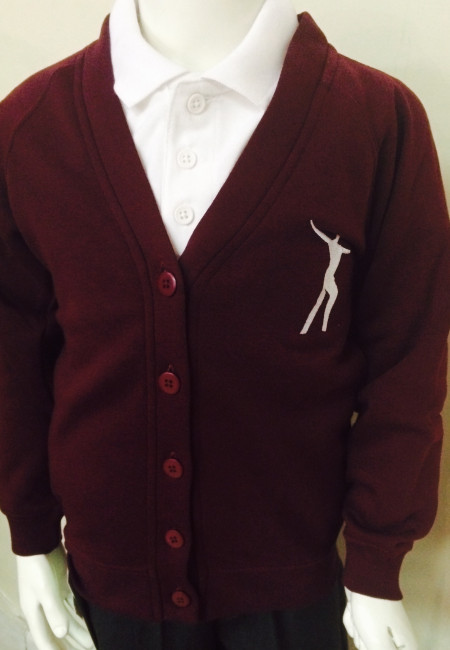 Willowdown Claret Embroidered Cardigan