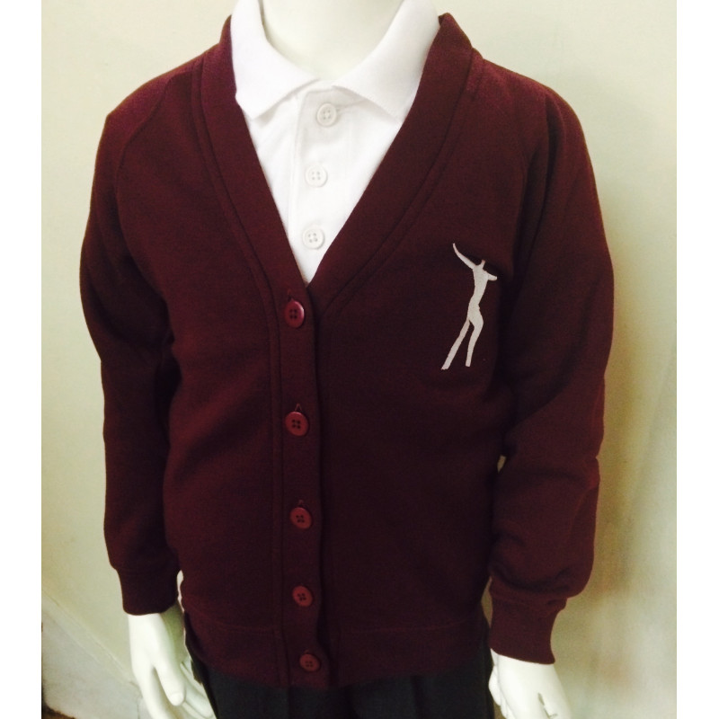 Willowdown Claret Embroidered Cardigan