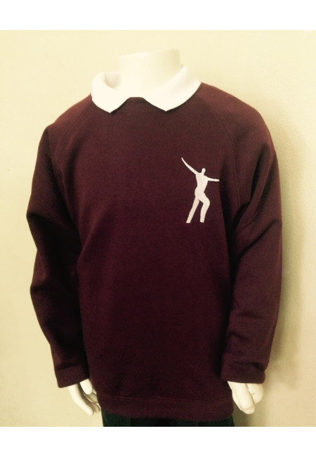 Willowdown Claret Embroidered Sweatshirt