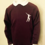 Willowdown Claret Embroidered Sweatshirt