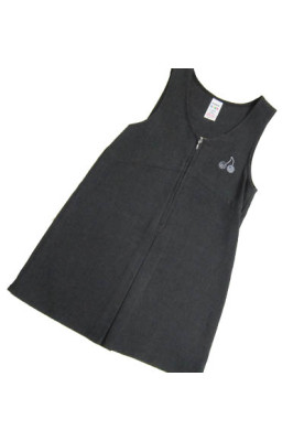 Girls Grey Cherry Pinafore