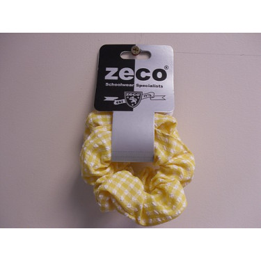 Yellow Gingham Scrunchy