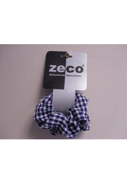 Blue Gingham Scrunchy