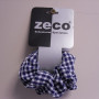 Blue Gingham Scrunchy