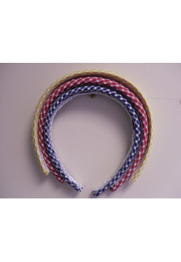 Blue Gingham Alice Band